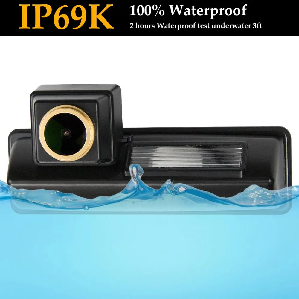 HD 720P Золотая Водонепроницаемая Автомобильная камера заднего вида для Toyota Camry XV40