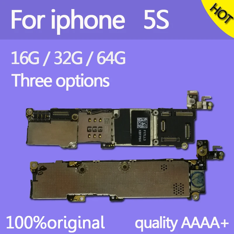 16 Гб/32 ГБ/64 ГБ для iphone 5s материнская плата без/с сенсорным ID 100% оригинал