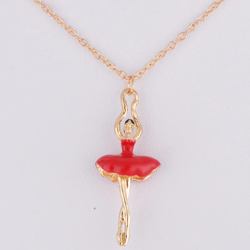 Женские туфли для балета с эмалью металлическое ожерелье подвеской-кулоном и