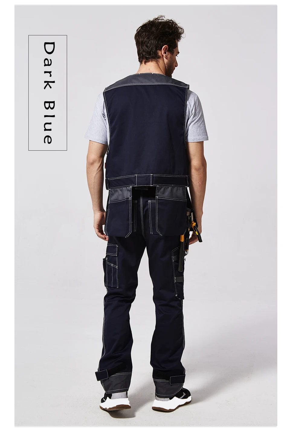 Рабочая жилетка B208 Мужская с несколькими карманами | Безопасность и защита