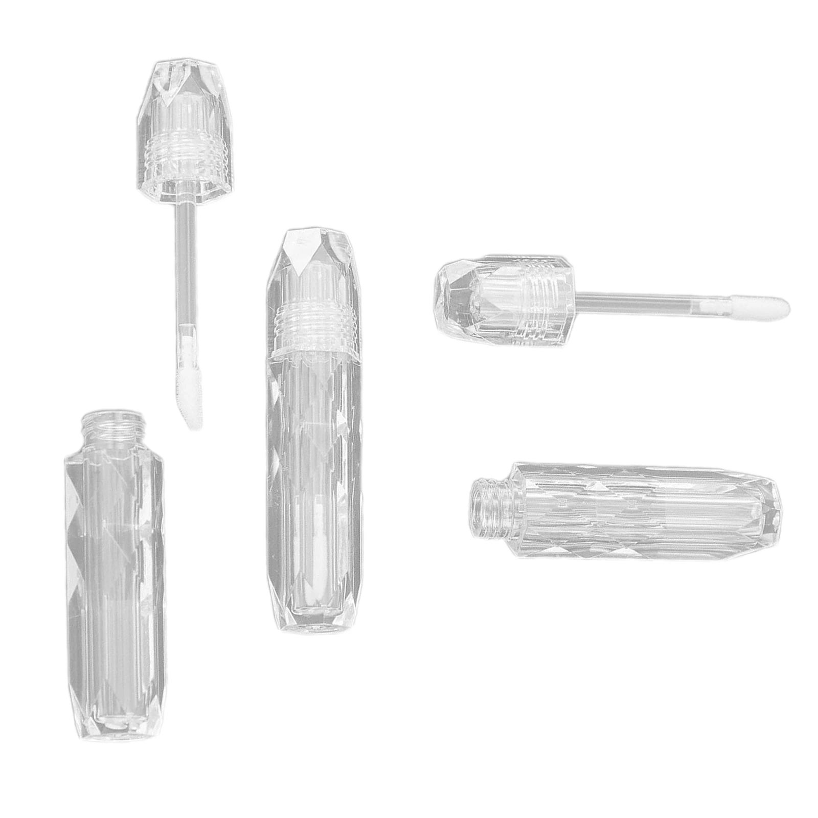

Set of 3 Diamond Lip Gloss Bottles with Insert, 2.5ml Empty Reusable Lip Gloss