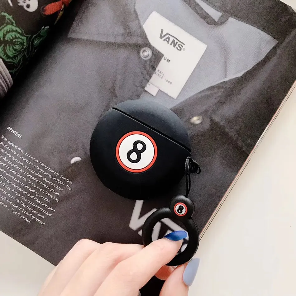 776 3D чехол для наушников для Airpods, чехол, силиконовый чехол с милым медведем для Apple Air pods 2, чехол для Earpods, чехол, ремешок для наушников 1 - Цвет: 776