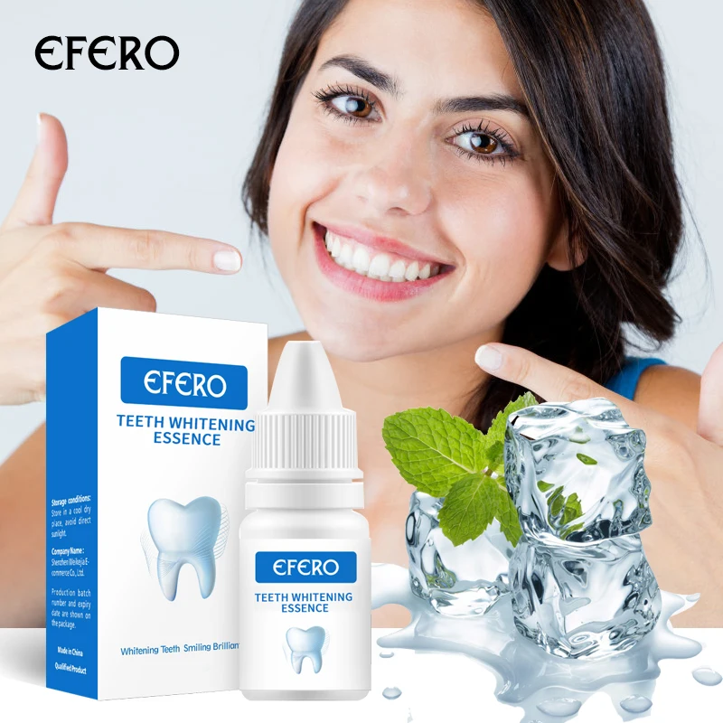 EFERO 1 шт., сыворотка для отбеливания зубов, гигиена полости рта, отбеливающая Сыворотка для удаления от зубных пятен, товары для отбеливания зубов, сыворотка
