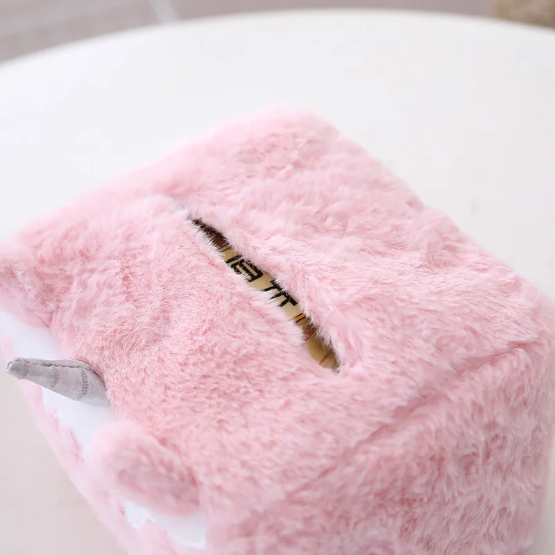 Украшение для вечеринки в виде единорога плюшевая коробка салфеток украшения