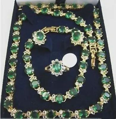 

Красивое ожерелье браслет серьги кольцо 18KGP кварц CZ Кристалл