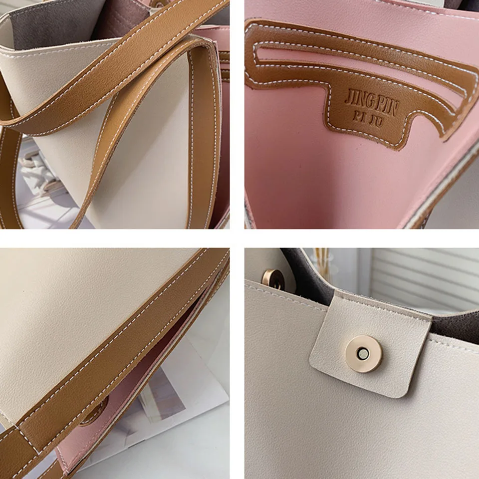 

Oswego Black Handbag For Women 2020 New Popular Trendy Fashion All-Match Messenger Bag Portable Bucket Bag Female Shoulder Bag