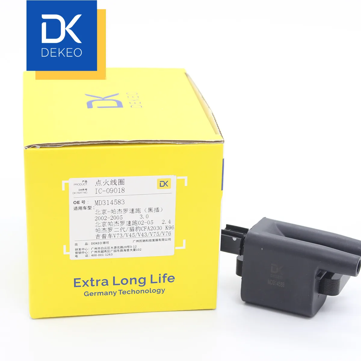 Катушка зажигания DEKEO для Mitsubishi pajeroV73 3.0L 6G72 pajero sport 2.4L 4G64S4M MD314583|Катушка зажигания| |