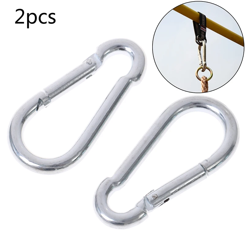 

2pcs Hardware Spring Clip Snap Hooks Swing Connector Swing Seat Connector Playground Trapeze New