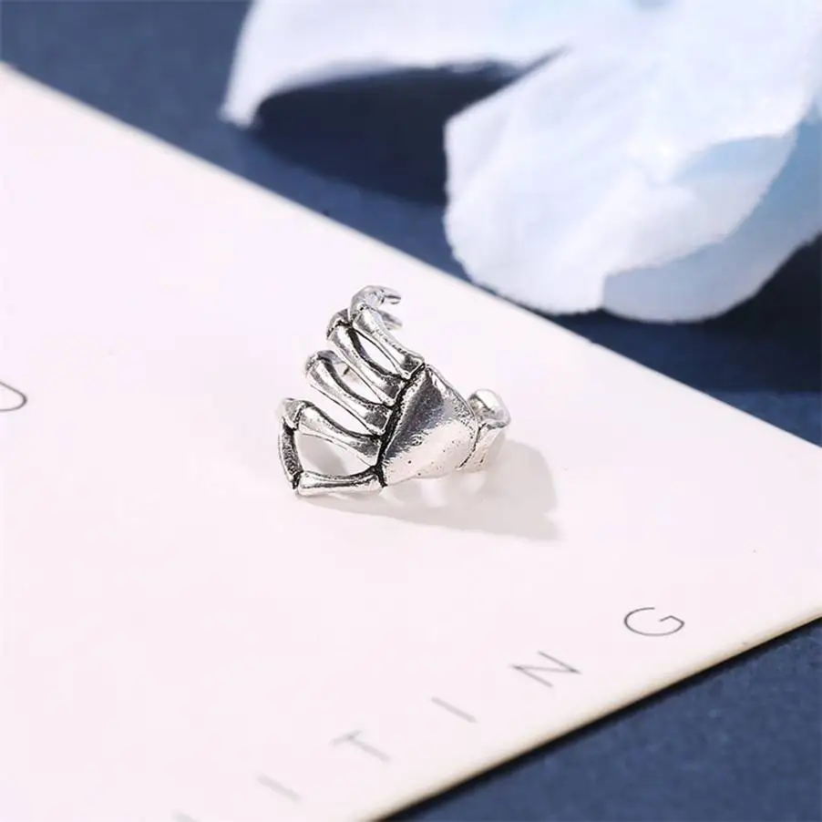 AB Silver 1 шт.,, в стиле панк, с полукруглый Кафф зажим для основы на серьги для Для женщин u-образный ушные клипы очарование украшения бохо шик Золото Тон серьги Подарки - Окраска металла: AB Silver