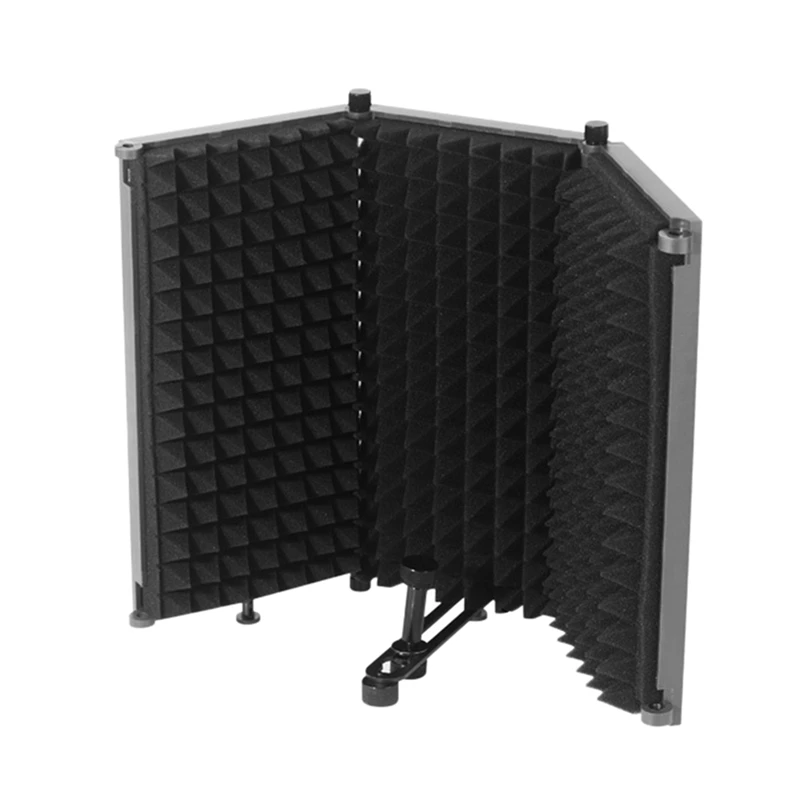

Movingmic Microphone Windshield Screen for Recording Studio Equipment 3-Door Microphone Noise Reduction Board