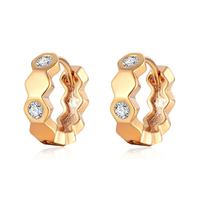 Style1-Gold 5 стилей, массивные серьги для женщин, золотой, серебряный цвет, серьги-кольца с кристаллами, круглые Винтажные серьги, ювелирные изделия Aros Aretes - Окраска металла: Style1-Gold