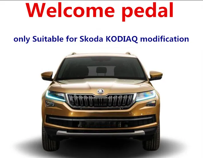 

Welcome pedal only Suitable for Skoda KODIAQ modification, special decoration for KODIAQ GT welcome pedal stainless steel