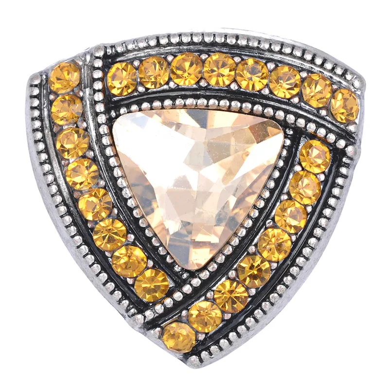 Желтый цвет дизайн кнопки 18 мм Оснастки Подвески fit Имбирное печенье jewelry Vn