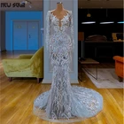 Сексуальные вечерние платья с V-образным вырезом и перьями, официальные платья 2019, индивидуальное изготовление, женское турецкое платье Дубая