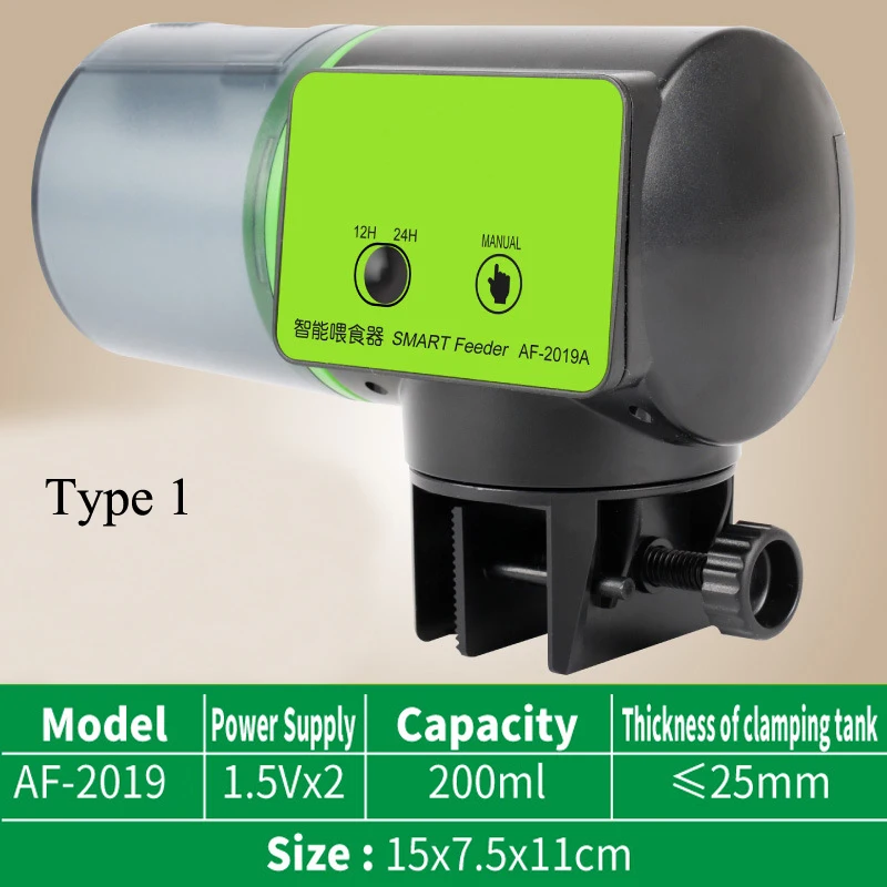1pc Smart Automatic Fish Feeder Aquarium Tank Auto Feeding Dispenser with LCD Indicates Timer fish food aquarium feeder | Дом и сад