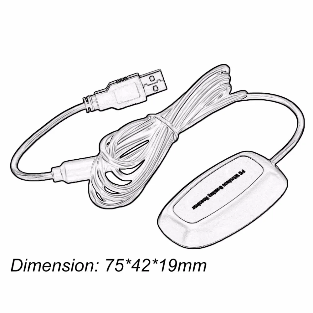 Беспроводной ПК USB 2 0 приемник для контроллера Xbox 360 адаптер Microsoft XBOX с