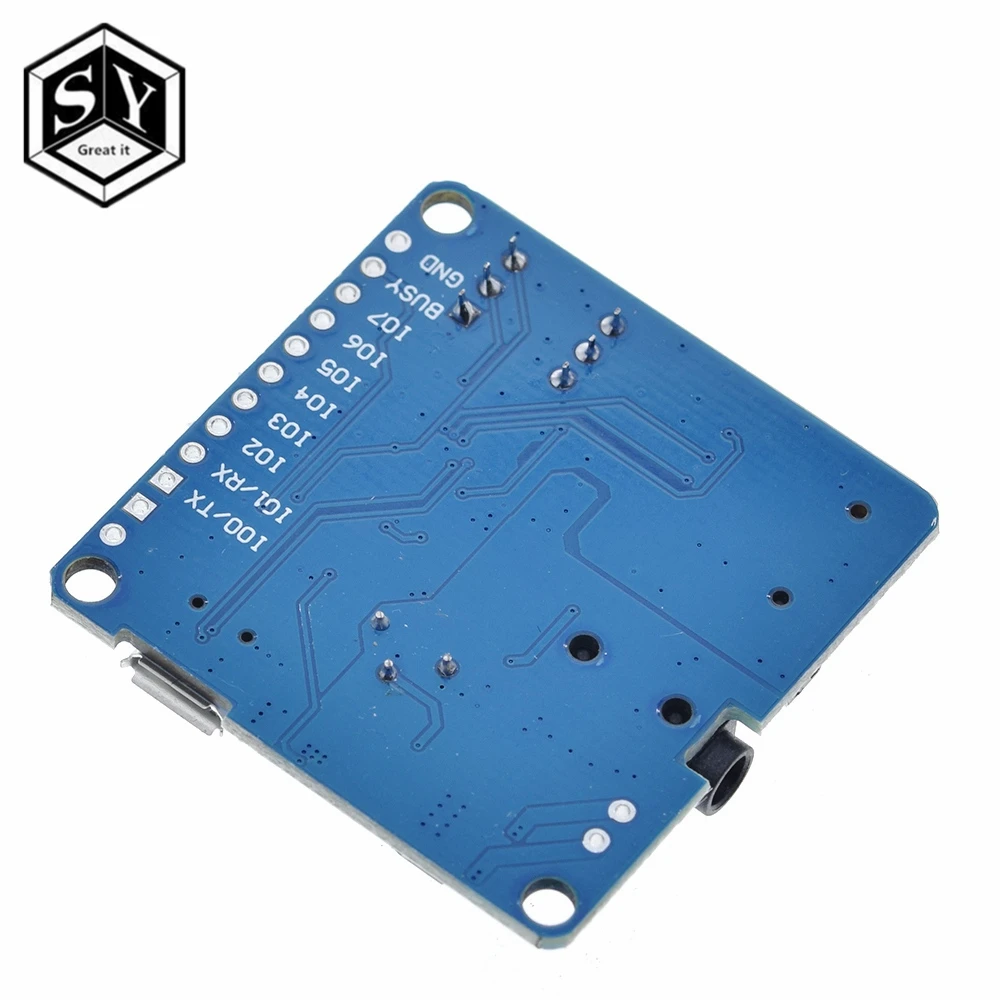 Для Arduino 5W усилитель воспроизведения голоса Модуль MP3 музыкальный плеер SD/TF карта