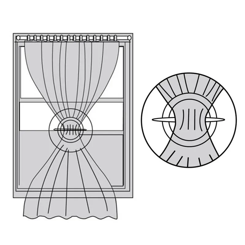 Занавес в форме сердца Украшение Подвеска занавес Пряжка Tieback пластик T119