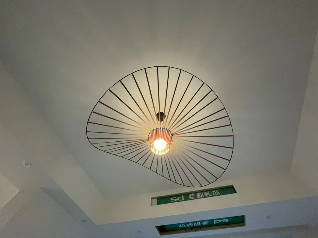 

Straw hat lamp Nordic creative personality network celebrity designer lamps modern minimalist living room bedroom dining room ha