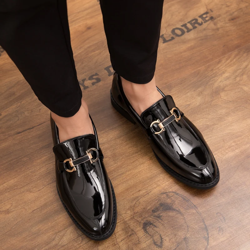 Fashion Men Casual shoes outdoor breathable Leather Loafers Office Shoes For Moccasins Comfortable Slip on party | Обувь