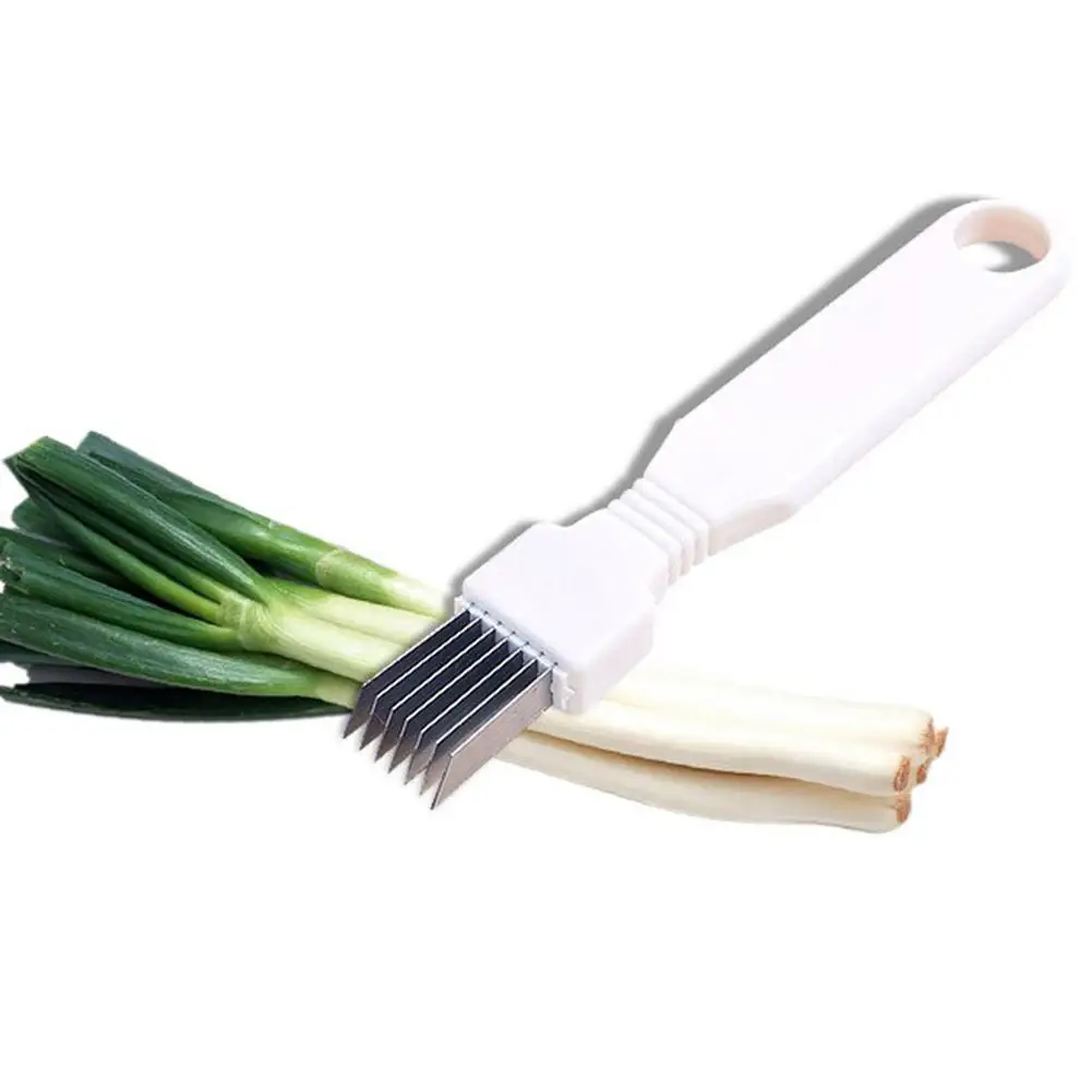 

Vegetable Chives Onion Cutter Slicer Peeler Chopper Shredder Kitchen Gadget Tool