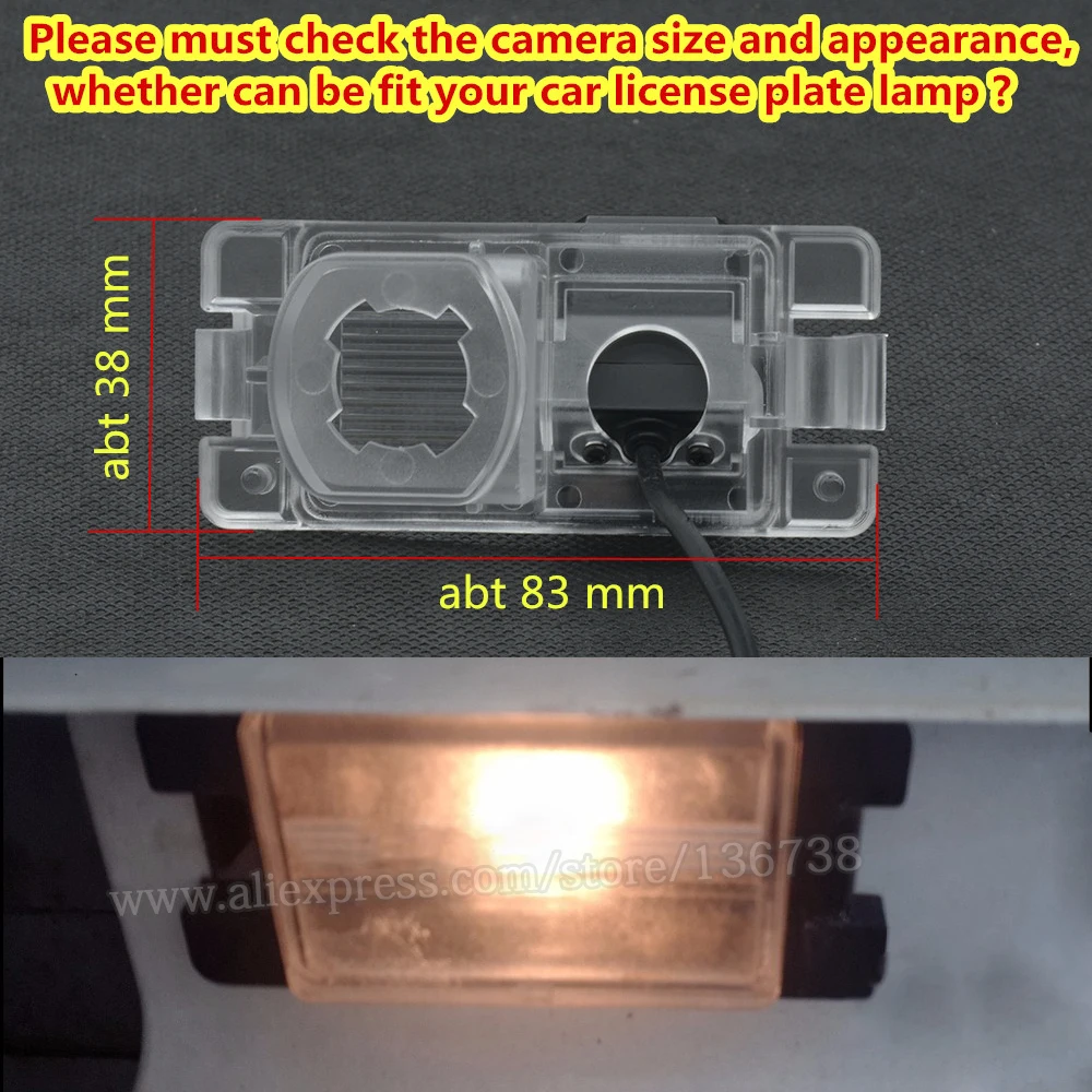 HD Dynamic Trajectory Tracks Rear View Reverse Camera for Mitsubishi Pajero America version Car Parking Backup Monitor Wireless |