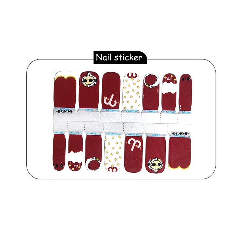 Леди KINDOM 12 серия Созвездие DIY стикеры 3D на ногти Nail Art Дизайн ногтей водонепроницаемые Обертывания для ногтей экологические полоски лака для ногтей
