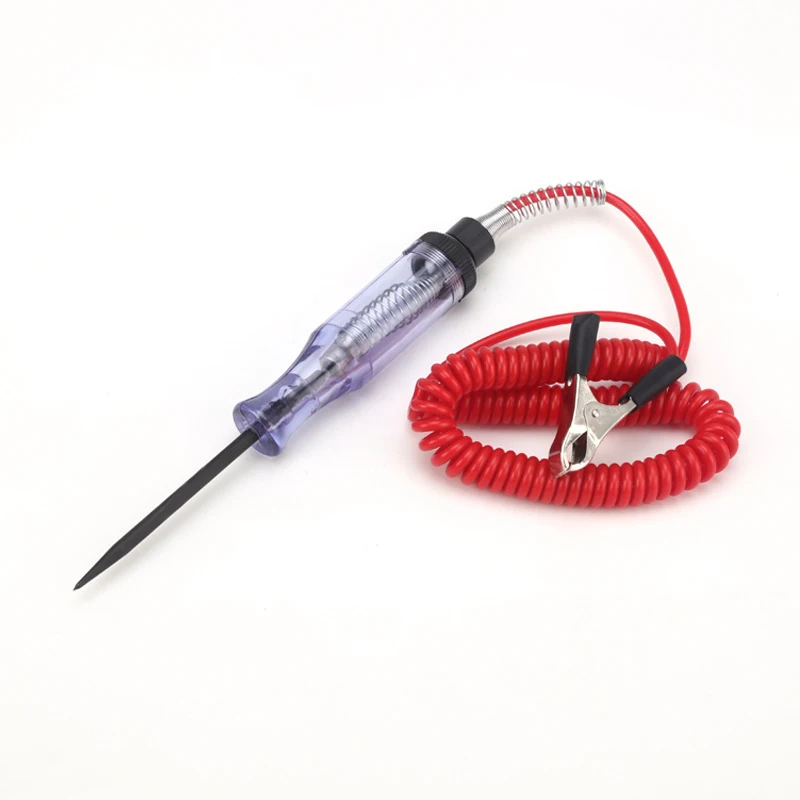 

Car Voltage Tester Fuses Light Socket Tester DC 6V-24V Long Pencil Pen Detector Probe Automotive Light Probe Auto Repair Tool