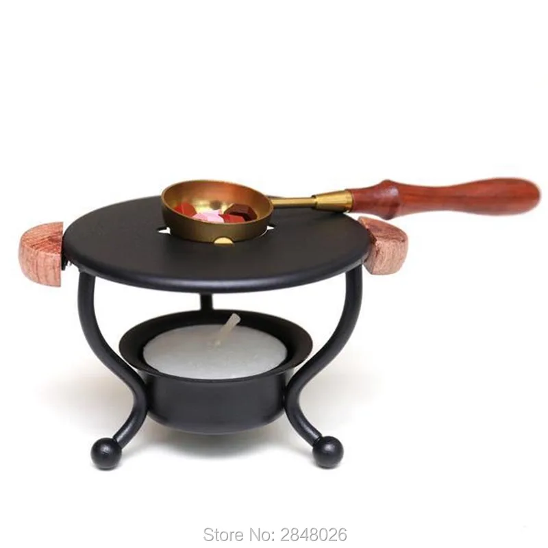 New metal Wax Sealing Melting Stove Furnace Tool with wood handle Melter，Wax Pot，Wax seal tool | Дом и сад