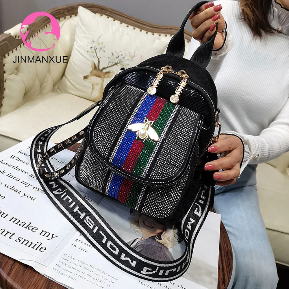 

Маленькая сумка с лазерными бриллиантами и ручками сверху, роскошные дизайнерские сумки, женский рюкзак, сумка на плечо от главного бренда, ...