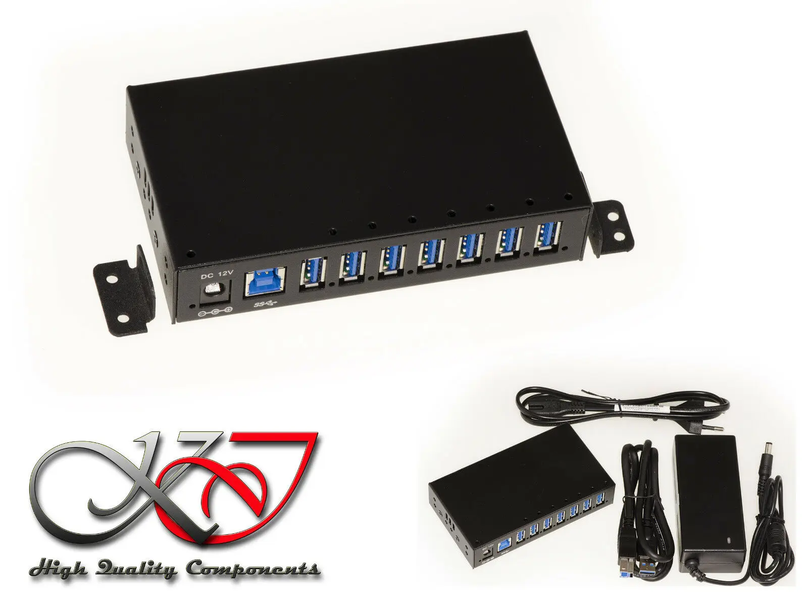 

Hub Industrie / -station Lade- USB 3.0 - 7 Anschlüsse - Laden 3A