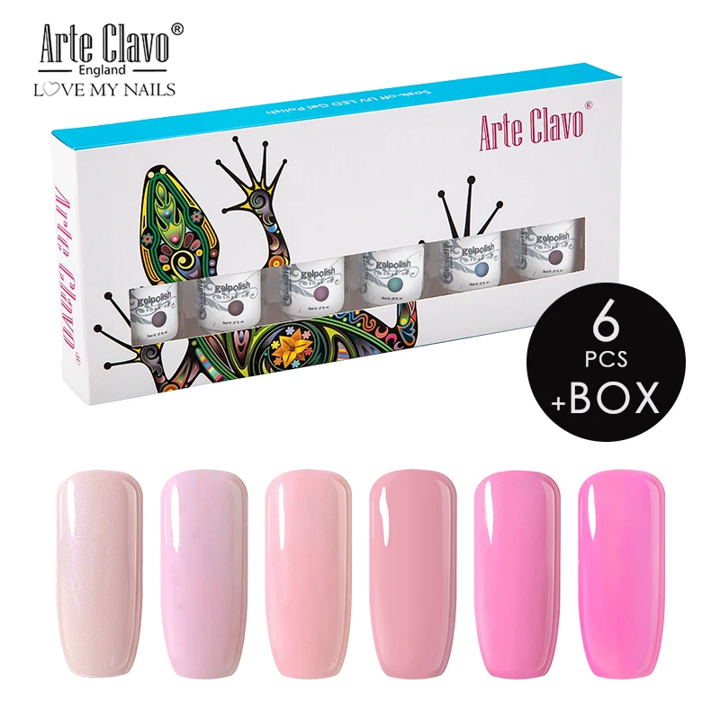 Arte Clavo 8 мл Гель-лак для ногтей УФ-гель для маникюра светодиодный 85 цветов Гель-лак впитываемый Гель-лак для ногтей верхнее покрытие Базовое покрытие наборы - Цвет: ZH15