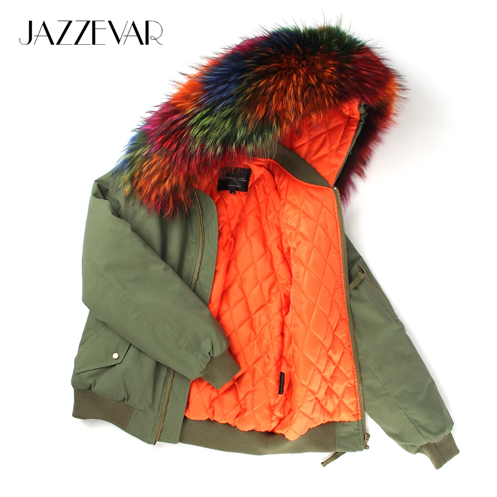 JAZZEVAR 2019 Новая женская куртка модная уличная армейская зеленая зимняя теплая