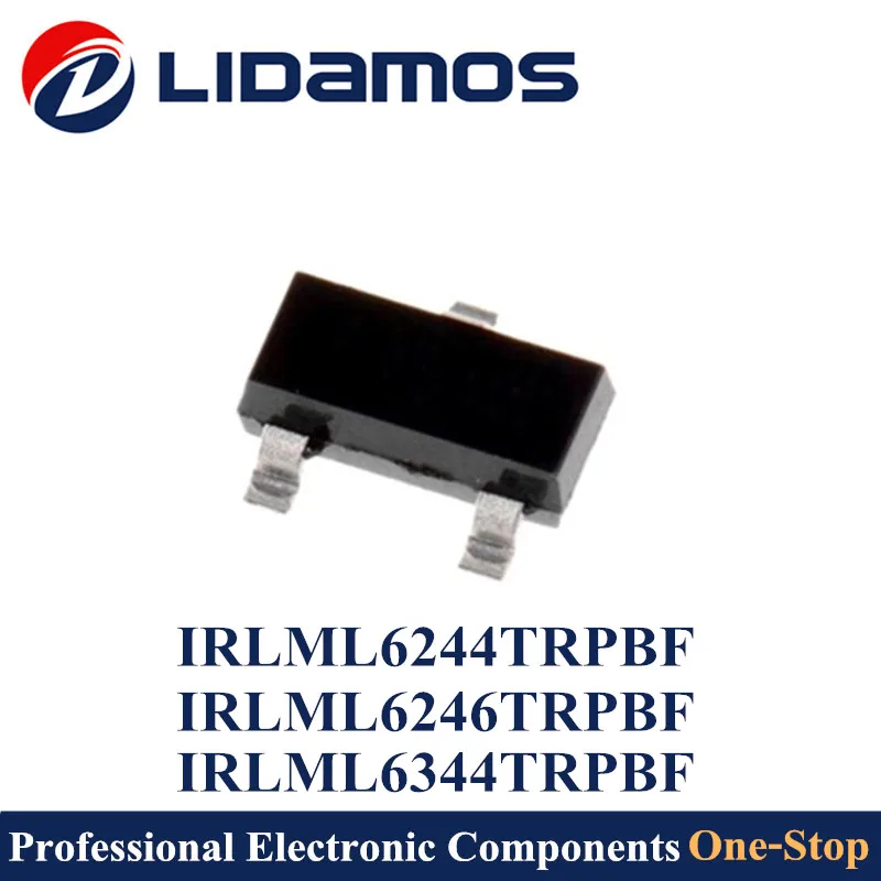 Одноканальное устройство MOSFET IRLML6344TRPBF IRLML6246TRPBF IRLML6244TRPBF IRLML6344 IRLML6246 IRLML6244 SOT23 20V 30V