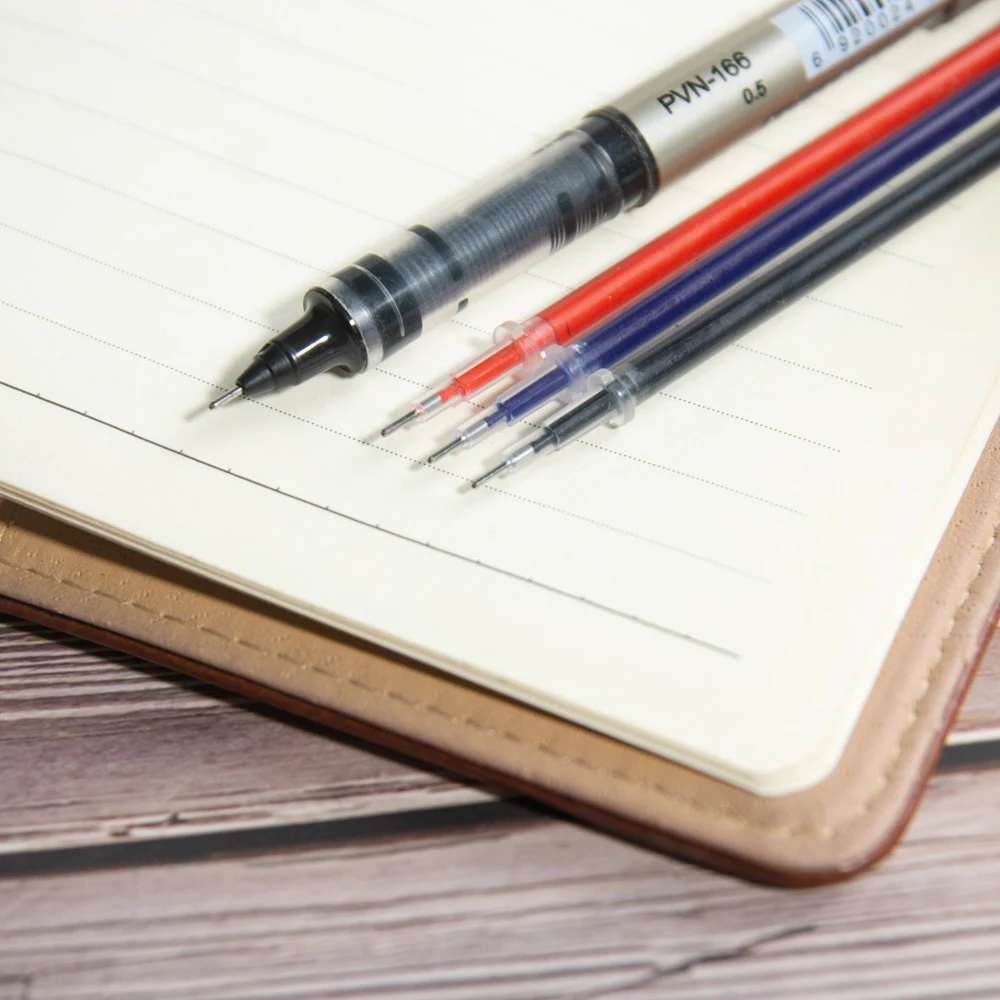 100 шт./компл. 0 5 мм Заправка для гелевой ручки цвета — красный синий черный