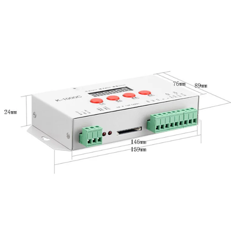 Контроллер K-1000C K1000C WS2812B WS2811 APA102 T1000S WS2813 светодиодный программный контроллер 2048