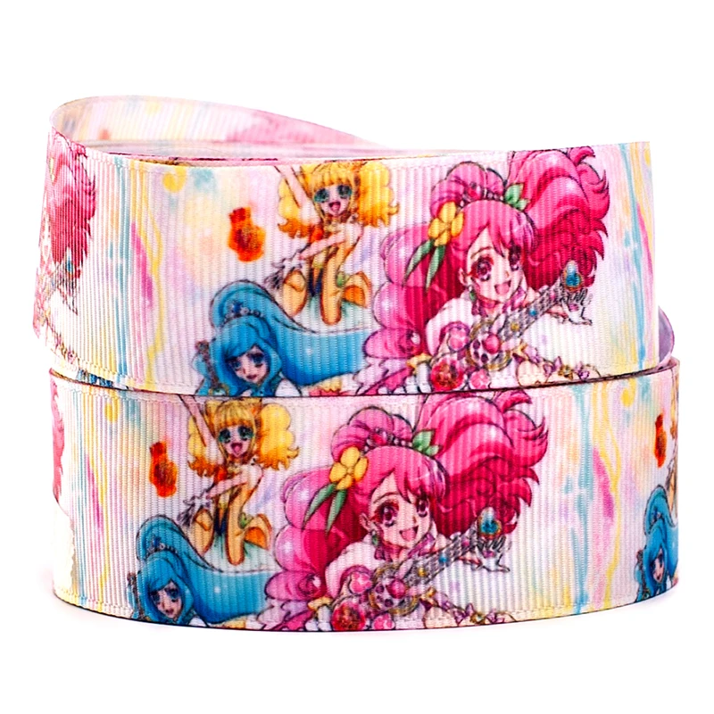 Прекрасный девушка с переводной термопечатью на Grosgrain/атласная лента фокусным