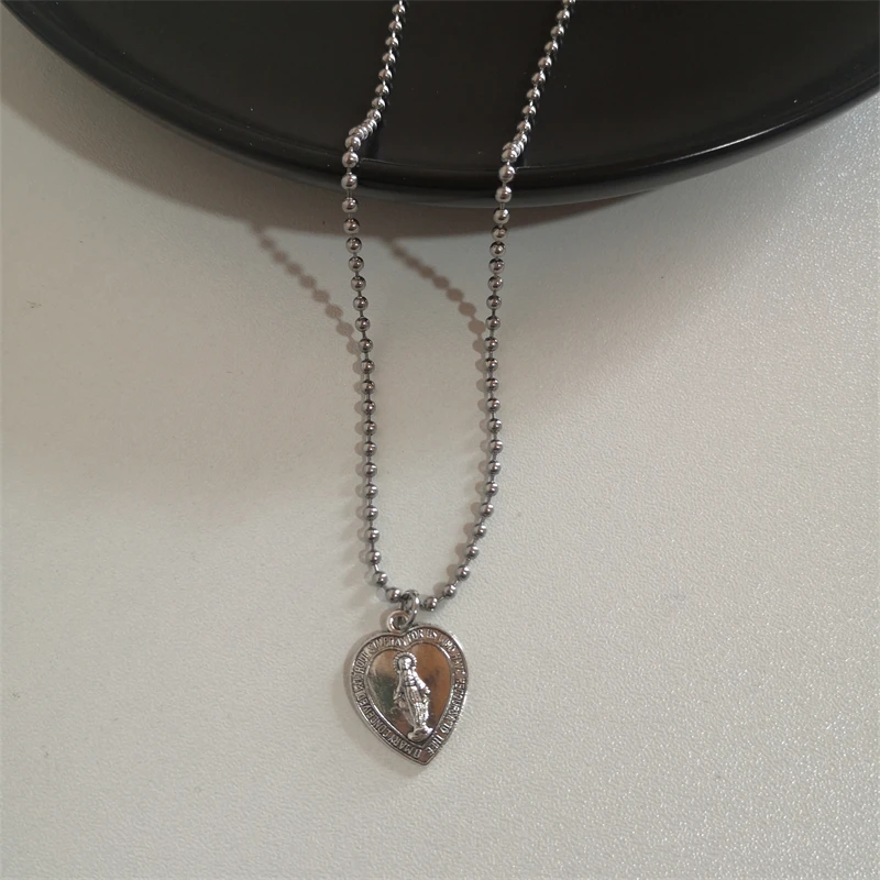 Kpop Ожерелье с бабочкой цветком крестом сердцем французская металлическая