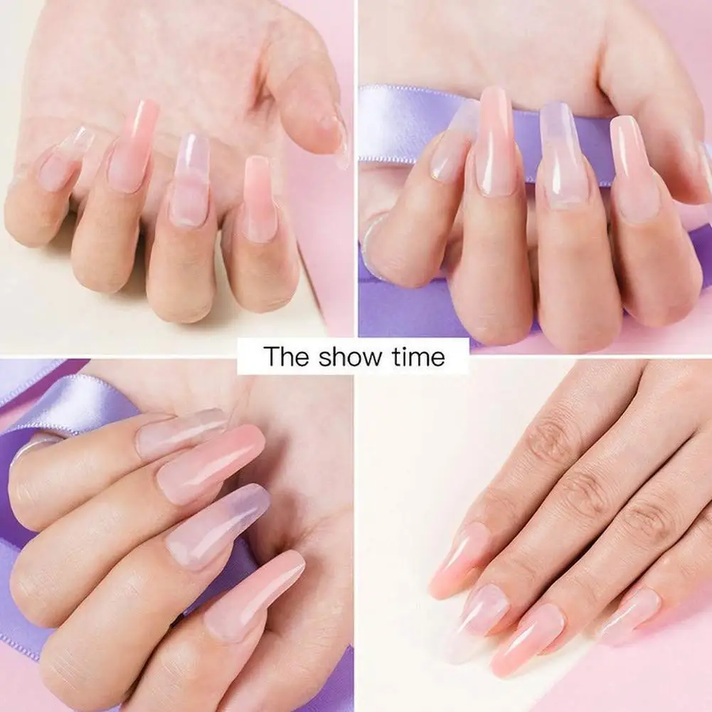 Маникюрный клей для наращивания ногтей восстановление усиление короткое