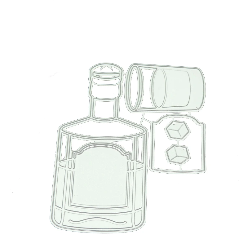 Импортные обезьяны винные бутылки стеклянные штампы для резки металла трафареты