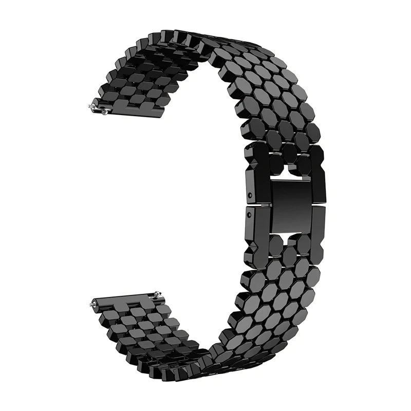 Ремешок из нержавеющей стали для samsung gear S3 frontier galaxy watch 46 мм браслет huawei gt 2 amazfit GTR 47