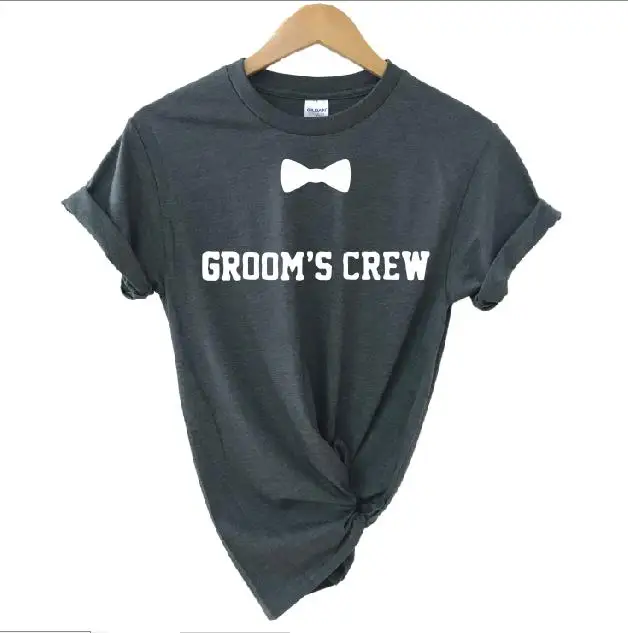 Вечерние футболки для жениха и повседневные с короткими рукавами свадебной