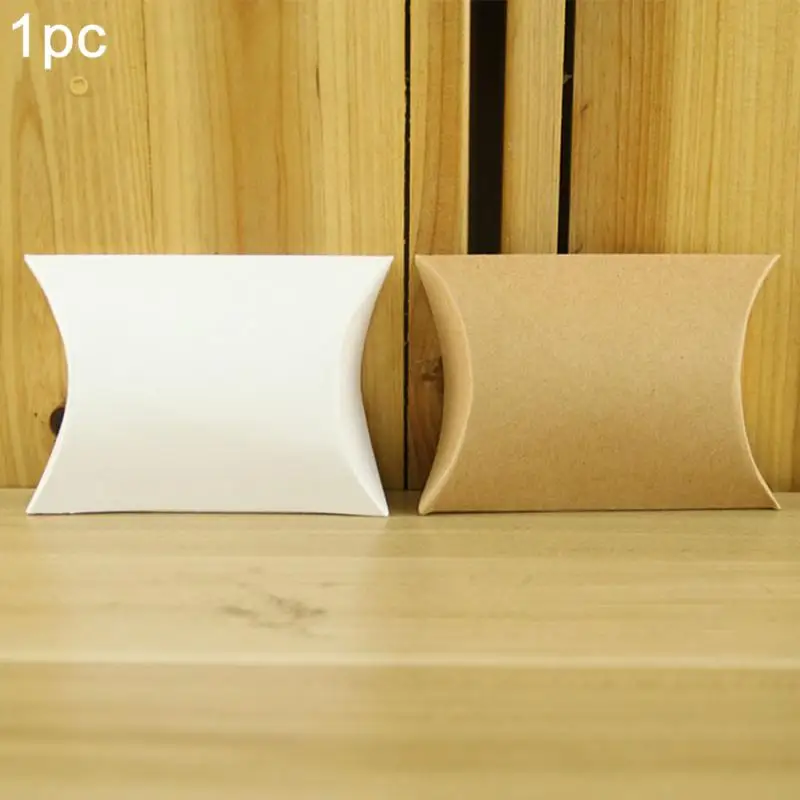 50 шт. картонная подарочная коробка для конфет подушка в форме украшение детское