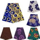 1 ярд6 шт. Анкара африканская батик с принтами ткань настоящая восковая ткань Африканское шитье свадебное платье ремесла материал полиэстер ткань