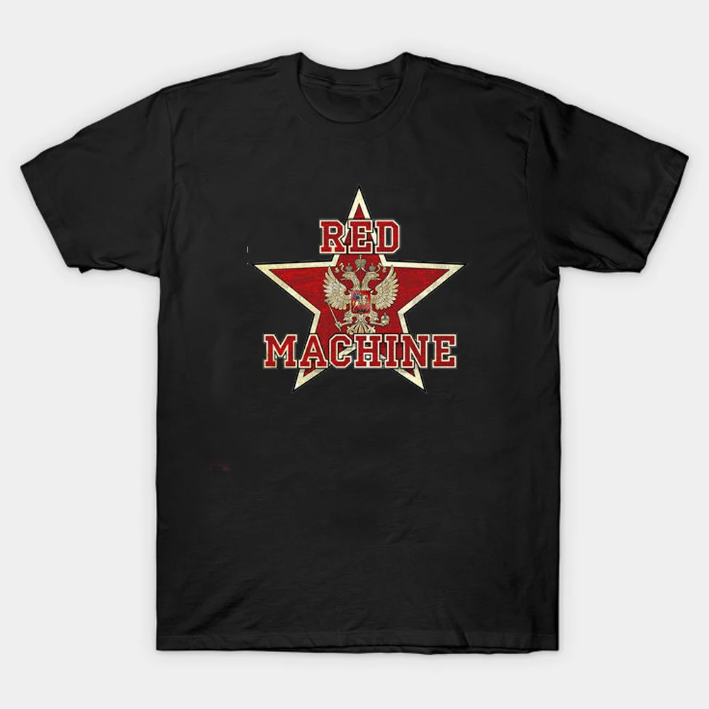 

Red Machine Russian Double Headed Eagle Badge T-Shirt Military Cult Cotton O-Neck Short Sleeve Men's T Shirt New Size S-3XL