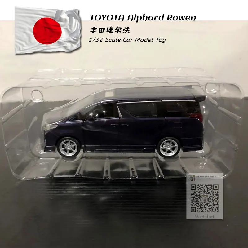 JK 1/32 Scale Sound&Light Car Model Toys TOYOTA Alphard Rowen MPV Diecast Metal Pull Back Car Model Toy For Gift,Kids,Collection