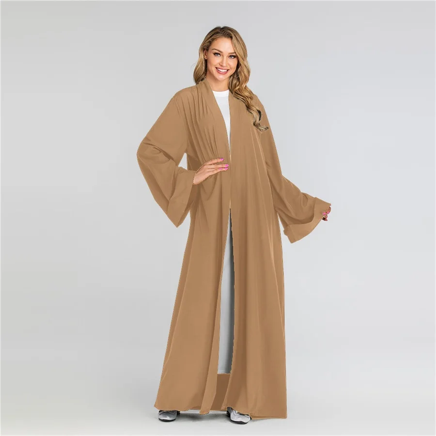 Siskakia мусульманская женская одежда abaya Brief solid casual Muslimah Jubah 7 цветов мусульманская Дубайская одежда с тонким поясом новое поступление
