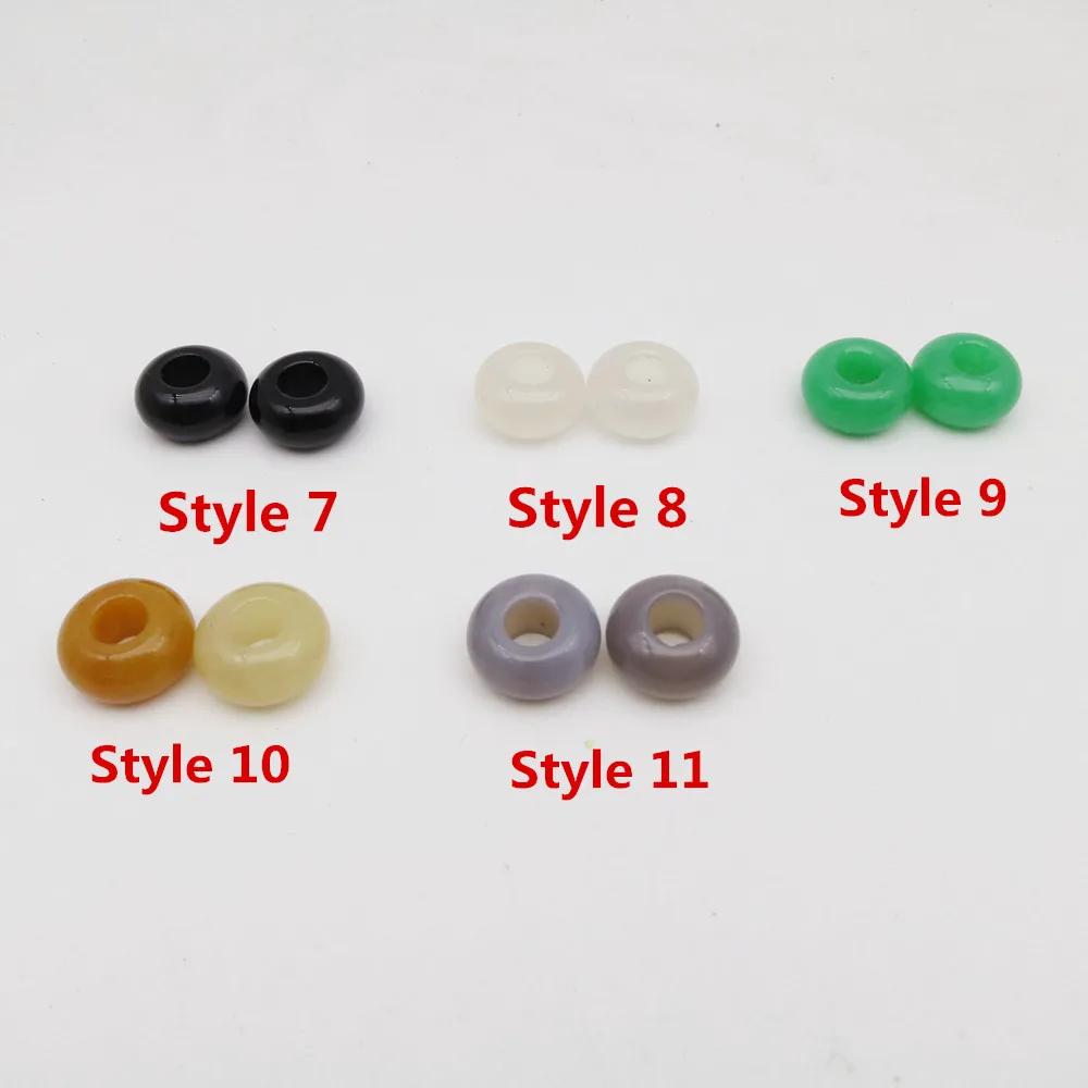 2 _ натуральный камень 14 стилей оплетка для волос страшные бусины дредов кольца