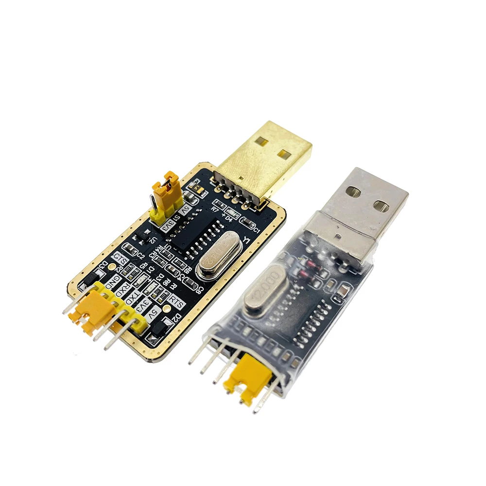 Плата микроконтроллера CH340 с USB на TTL CH340G небольшая пластина для щетки проводом