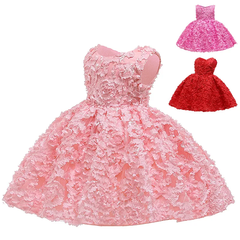 Детское платье с цветочным рисунком для девочек на один год | Свадьбы и торжества